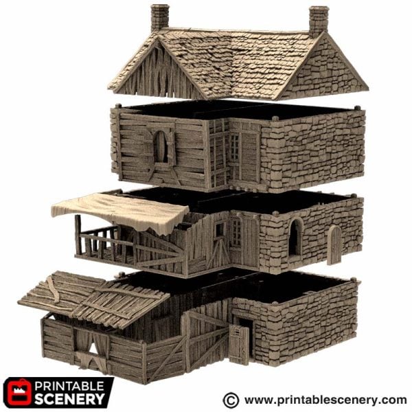 No2 Slums of Flea bottom - (28, 15, or 10mm scale) - King and Country