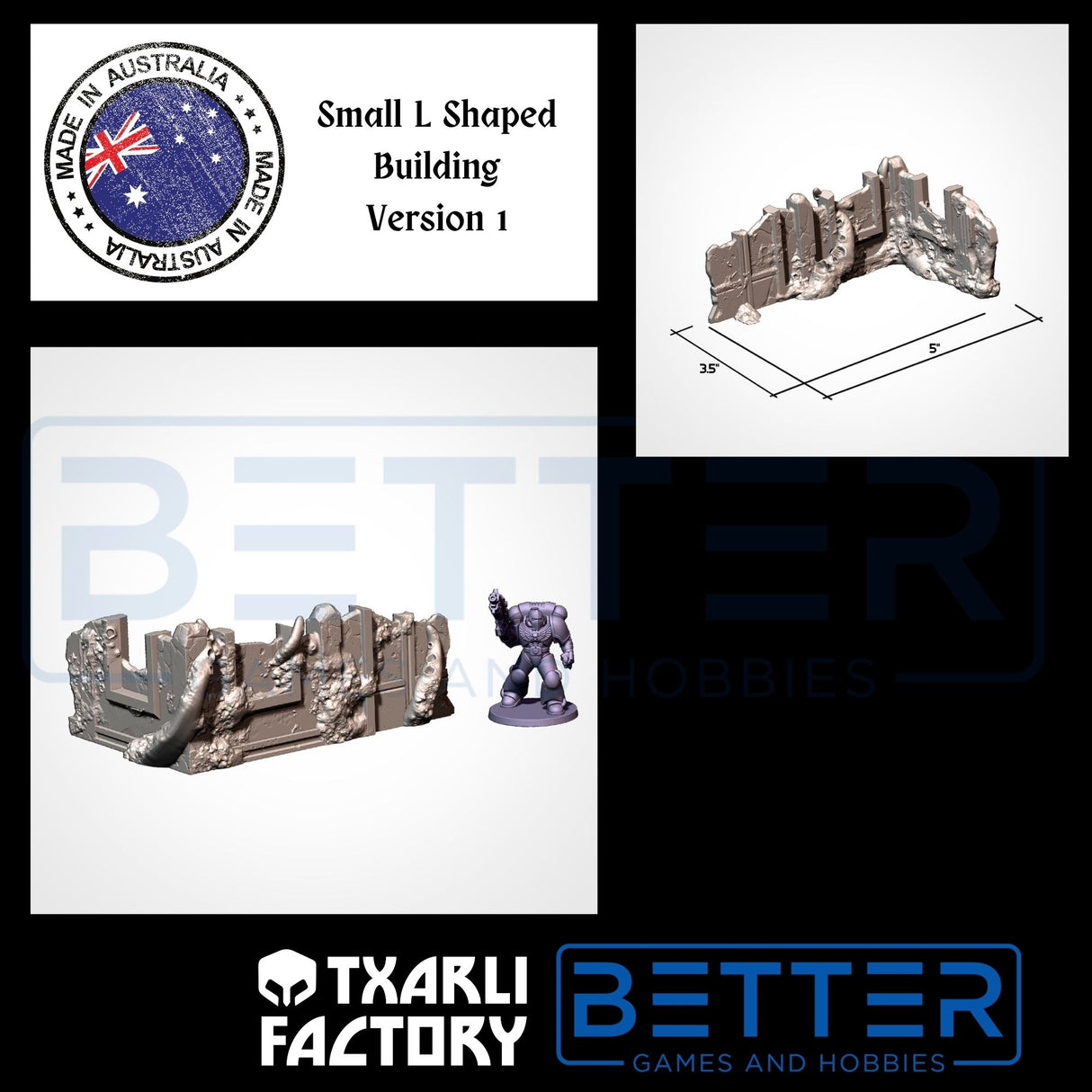 Infected Ruins - G-W compatible competitive tabletop terrain