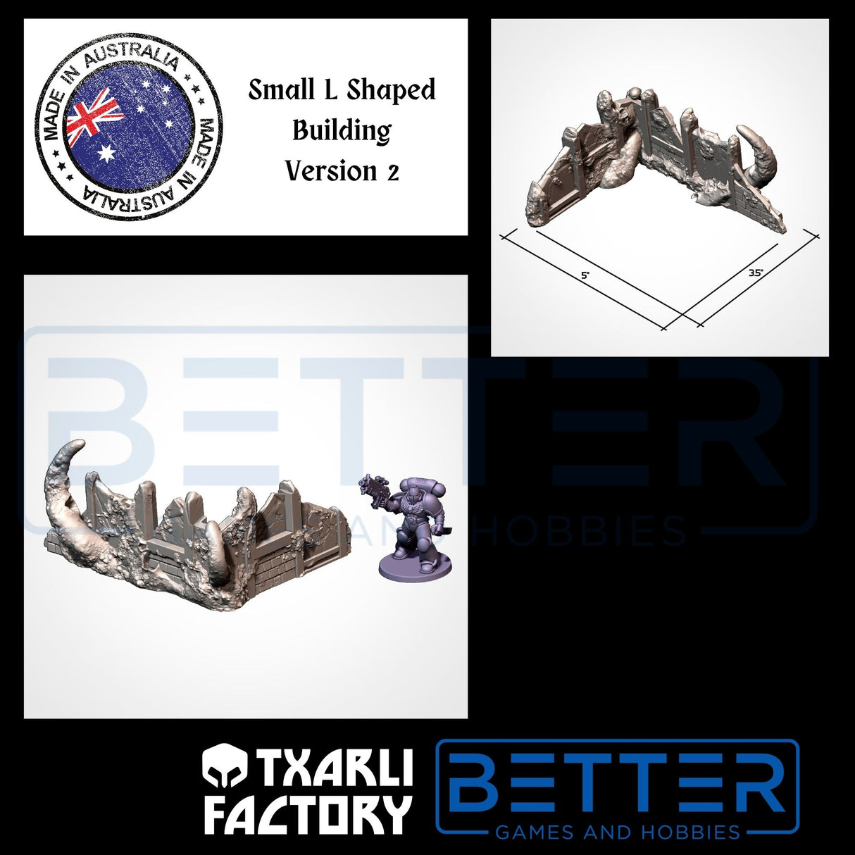 Infected Ruins - G-W compatible competitive tabletop terrain