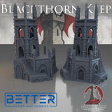 Blackthorn Keep, Tower of Sacrifice - 28, 15 and 10mm scale for Fantasy, Dark Elven terrain RPG