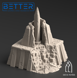 Krotone in flames - Tabletop terrain for Sci-Fi & Grimdark wargaming