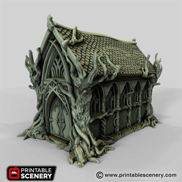 The Living Hall - (28, 15 or 10mm scale) - Wood Elven