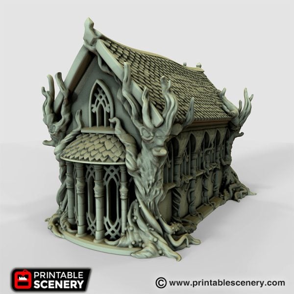 The Living Hall - (28, 15 or 10mm scale) - Wood Elven