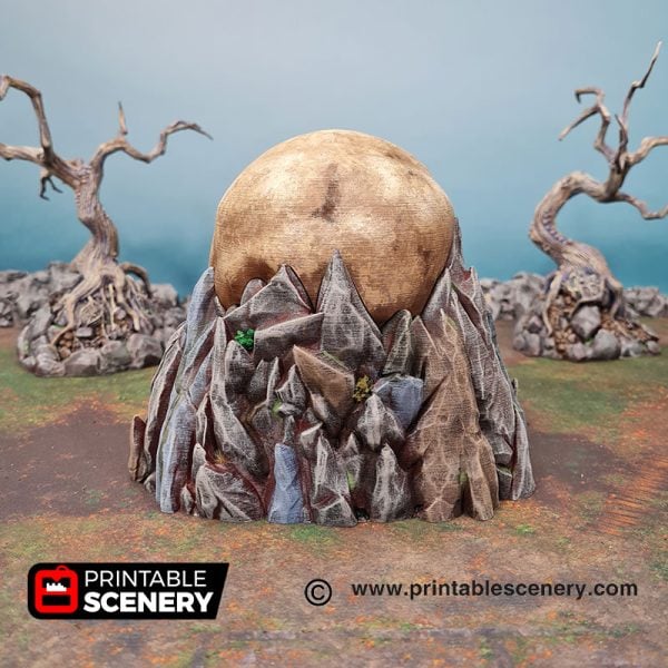Titan Skull Cave - (32,28 or 15mm scale) - Shadowfey Wilds