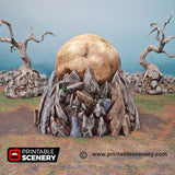 Titan Skull Cave - (32,28 or 15mm scale) - Shadowfey Wilds