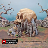 Titan Skull Cave - (32,28 or 15mm scale) - Shadowfey Wilds