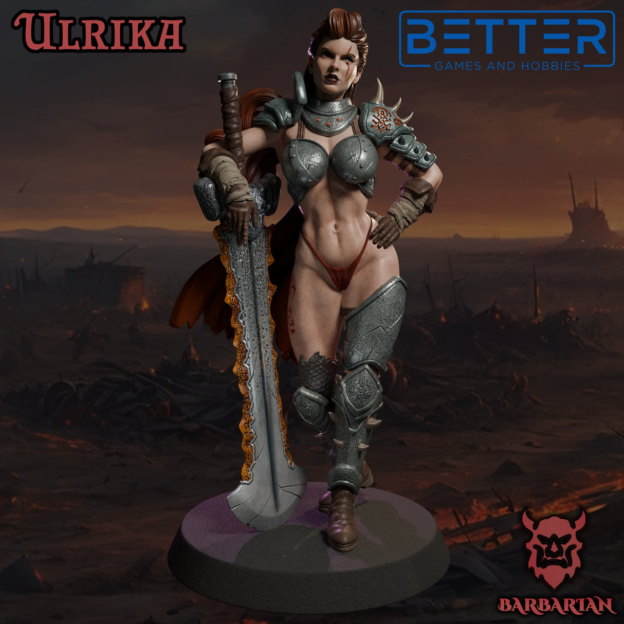 Ulrika the Barbarian, Ladies of the Dark Age, NSFW, 32 and 75mm