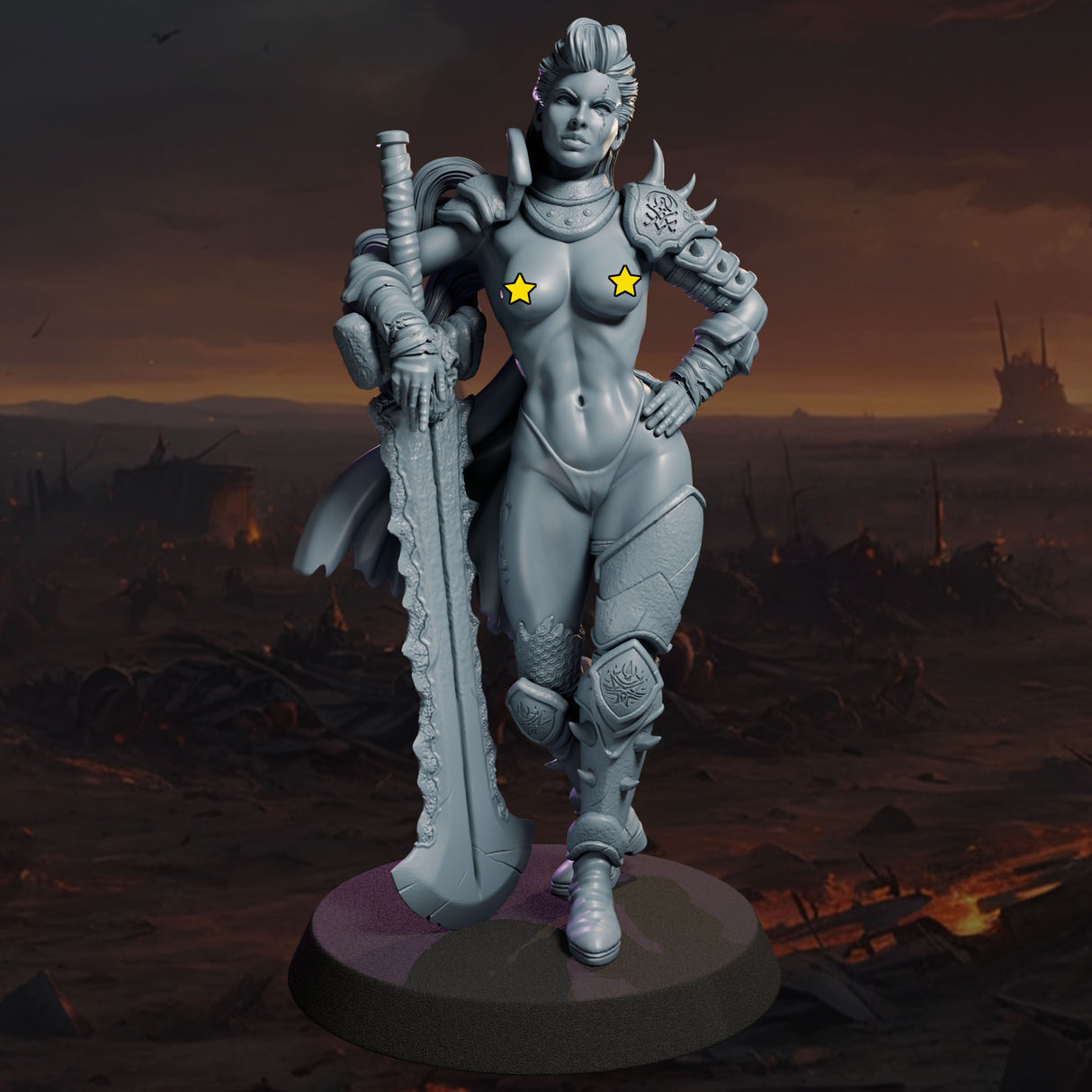 Ulrika the Barbarian, Ladies of the Dark Age, NSFW, 32 and 75mm