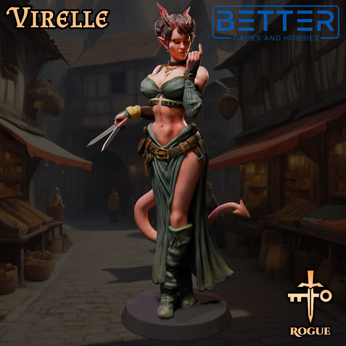 Virelle the Rogue, Ladies of the Dark Age, NSFW, 32 and 75mm