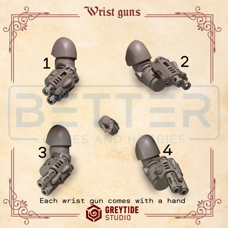 Wrist Weapons - Crimson Lords - 2nd Born Marines