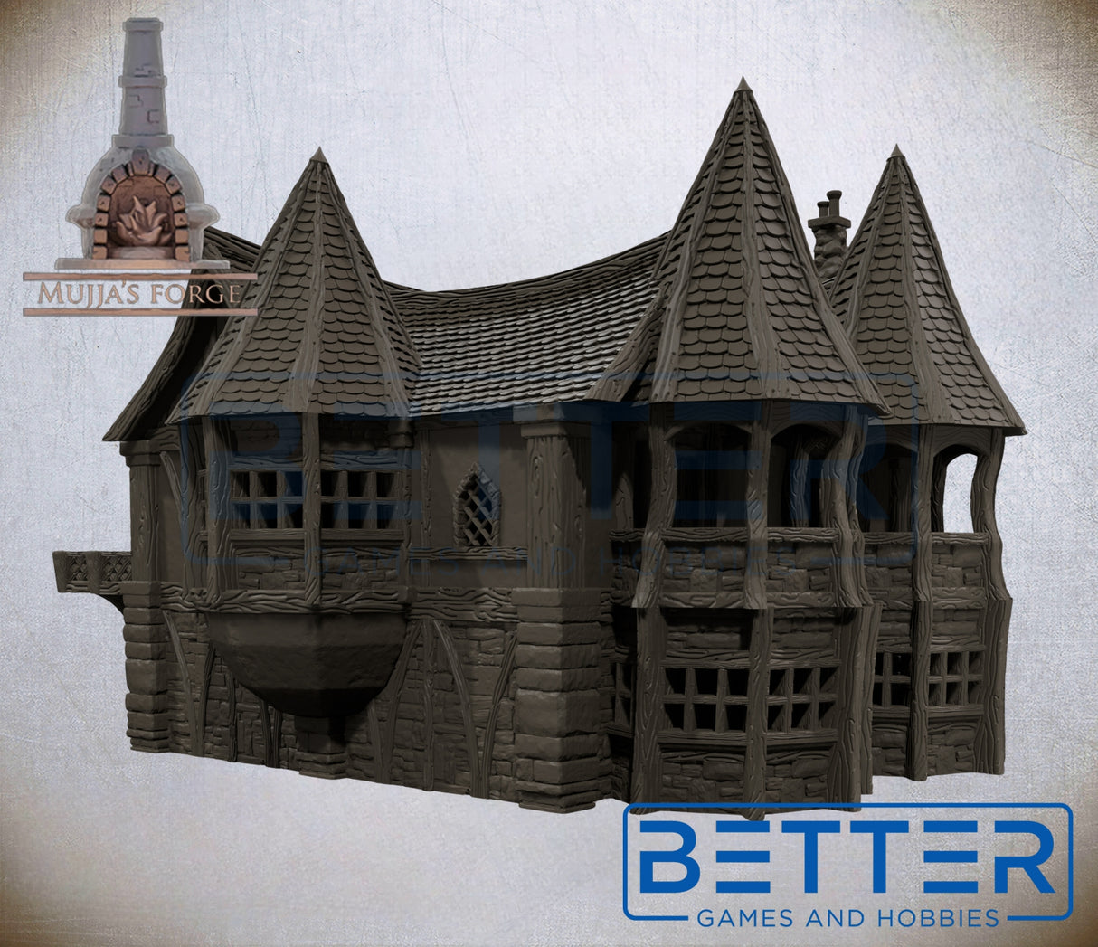 Strommdale Building 8 Small Inn – 3D Printed Fantasy Terrain (10–32mm Scale)
