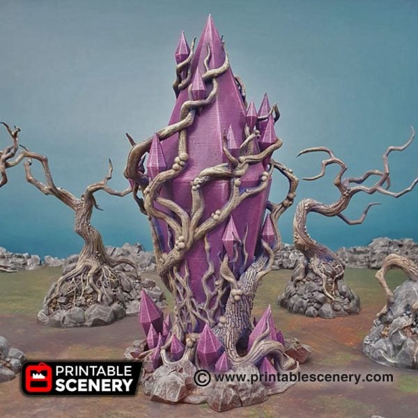 Corrupted Feyheart - (32,28 or 15mm scale) - Shadowfey Wilds
