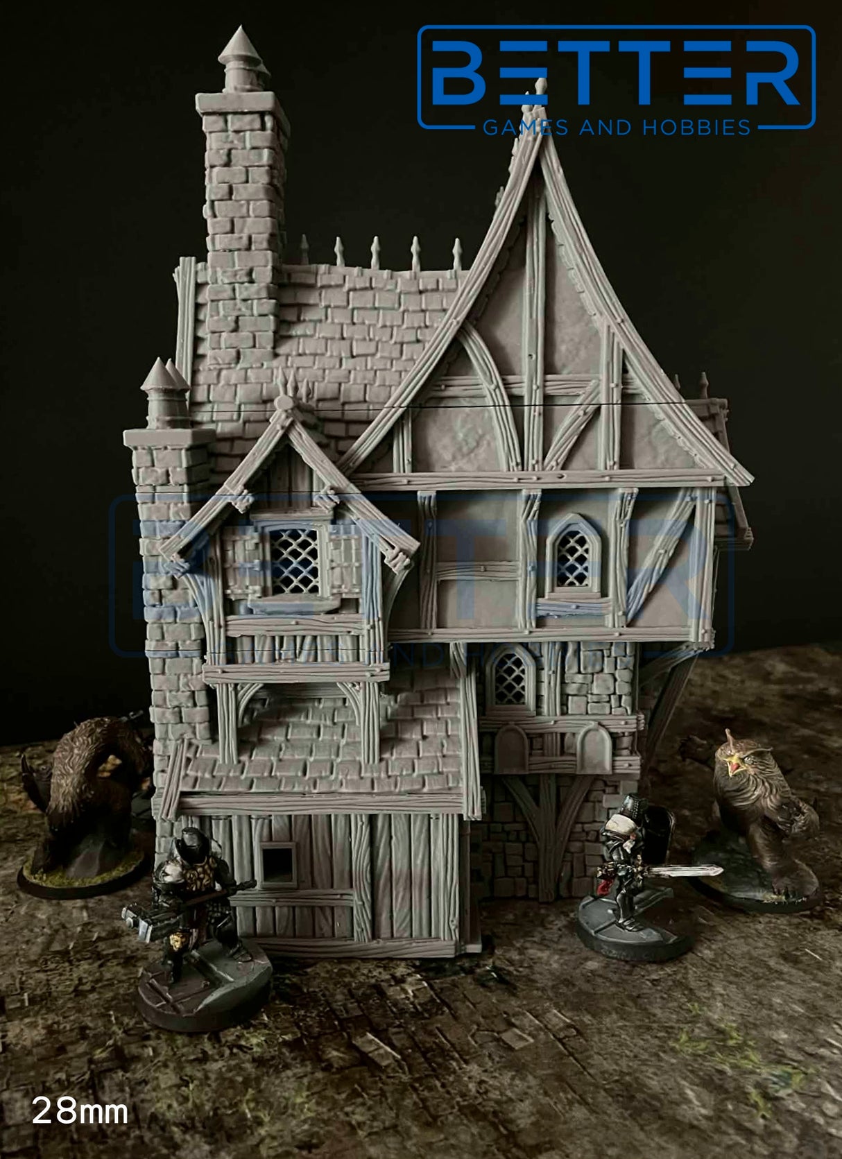 Heldenheim - Building 4. 32, 28, 15 & 10mm scale for Fantasy terrain, RPG