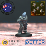 Heads pack 3 - Anvil Wardens for 2nd Born Marines