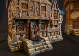 City of Tarok 2, Guest House - 32, 28, 15 & 10mm scale for Fantasy terrain, RPG