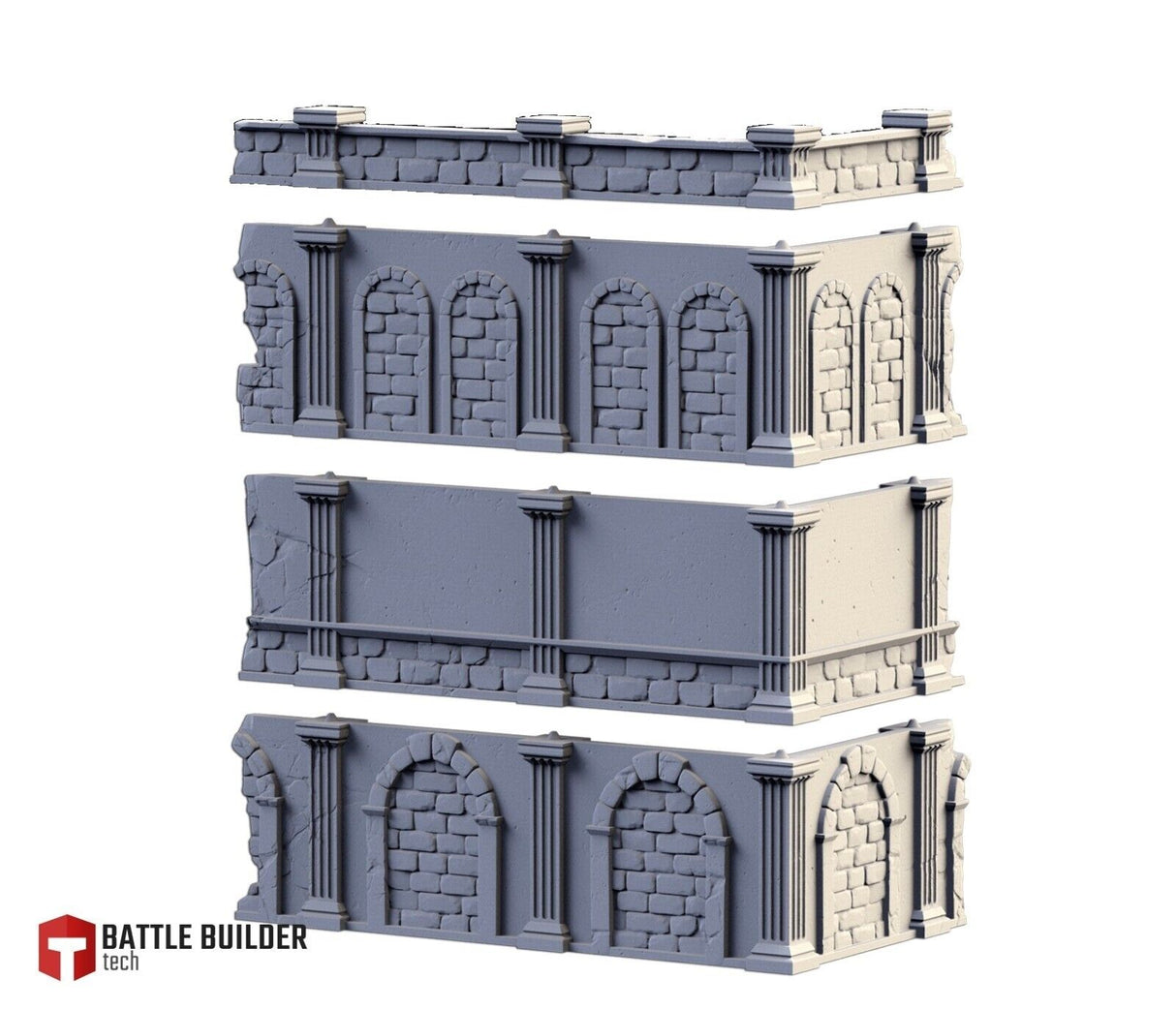 City Ruins - Set 1. WTC compatible competitive tabletop Terrain