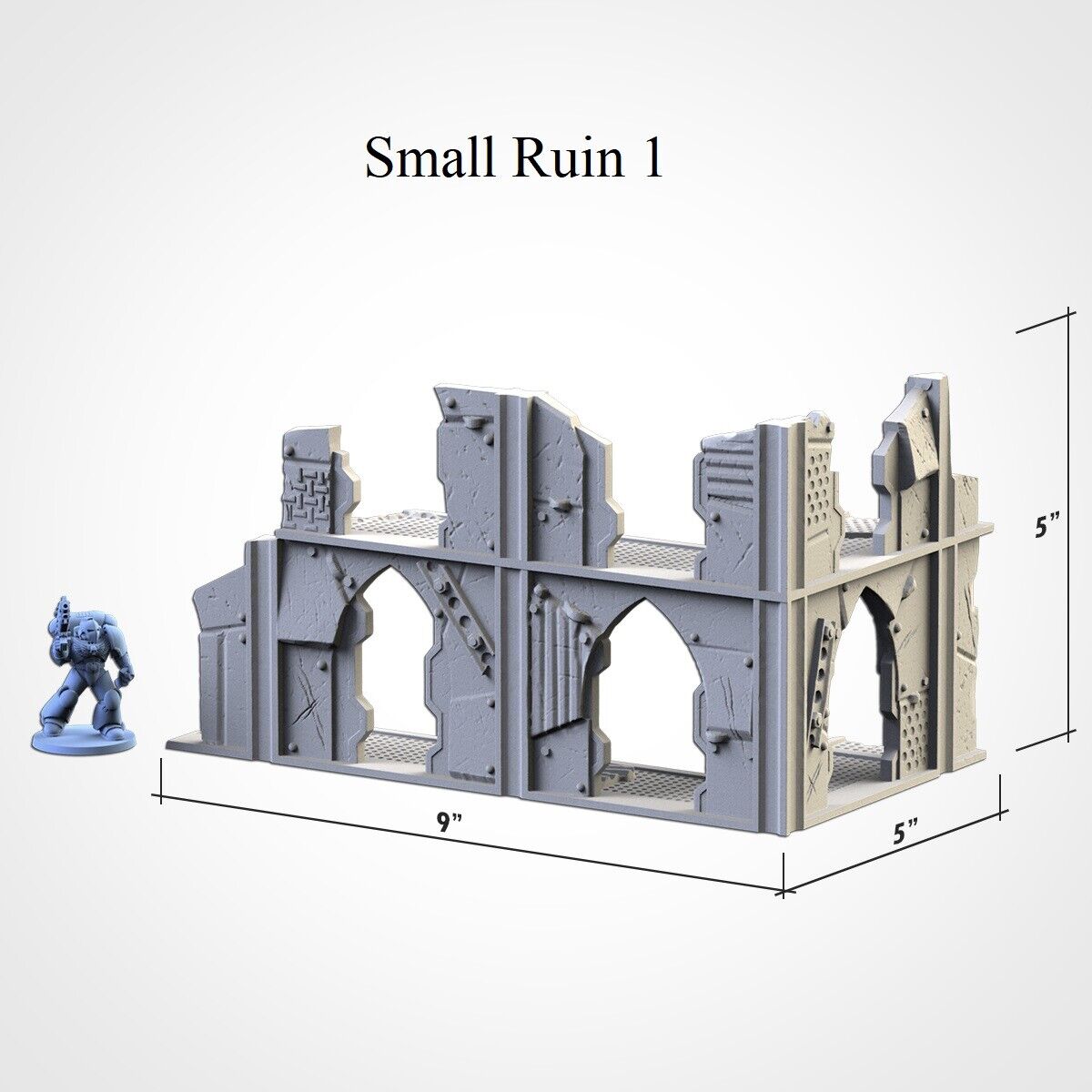 Post Apocalypse Ruins - WTC compatible competitive tabletop Terrain
