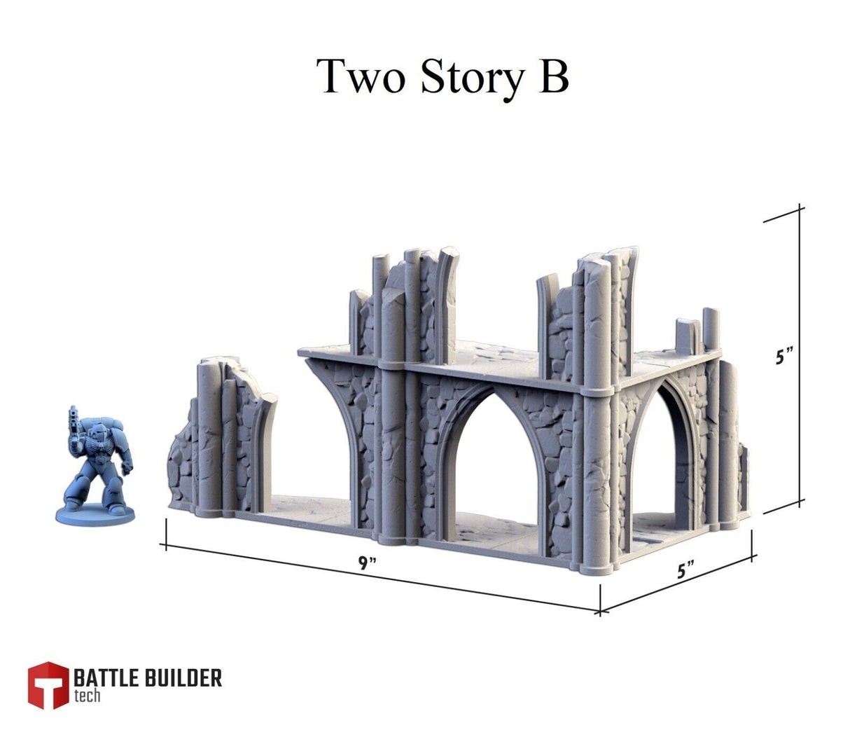 City Ruins - Set 1. WTC compatible competitive tabletop Terrain