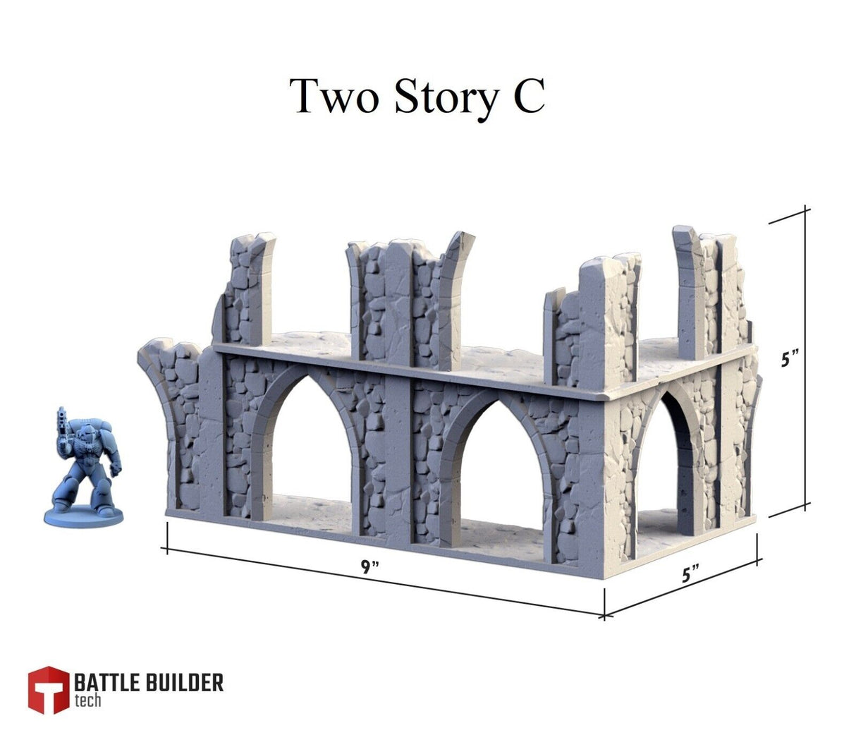City Ruins - Set 1. WTC compatible competitive tabletop Terrain