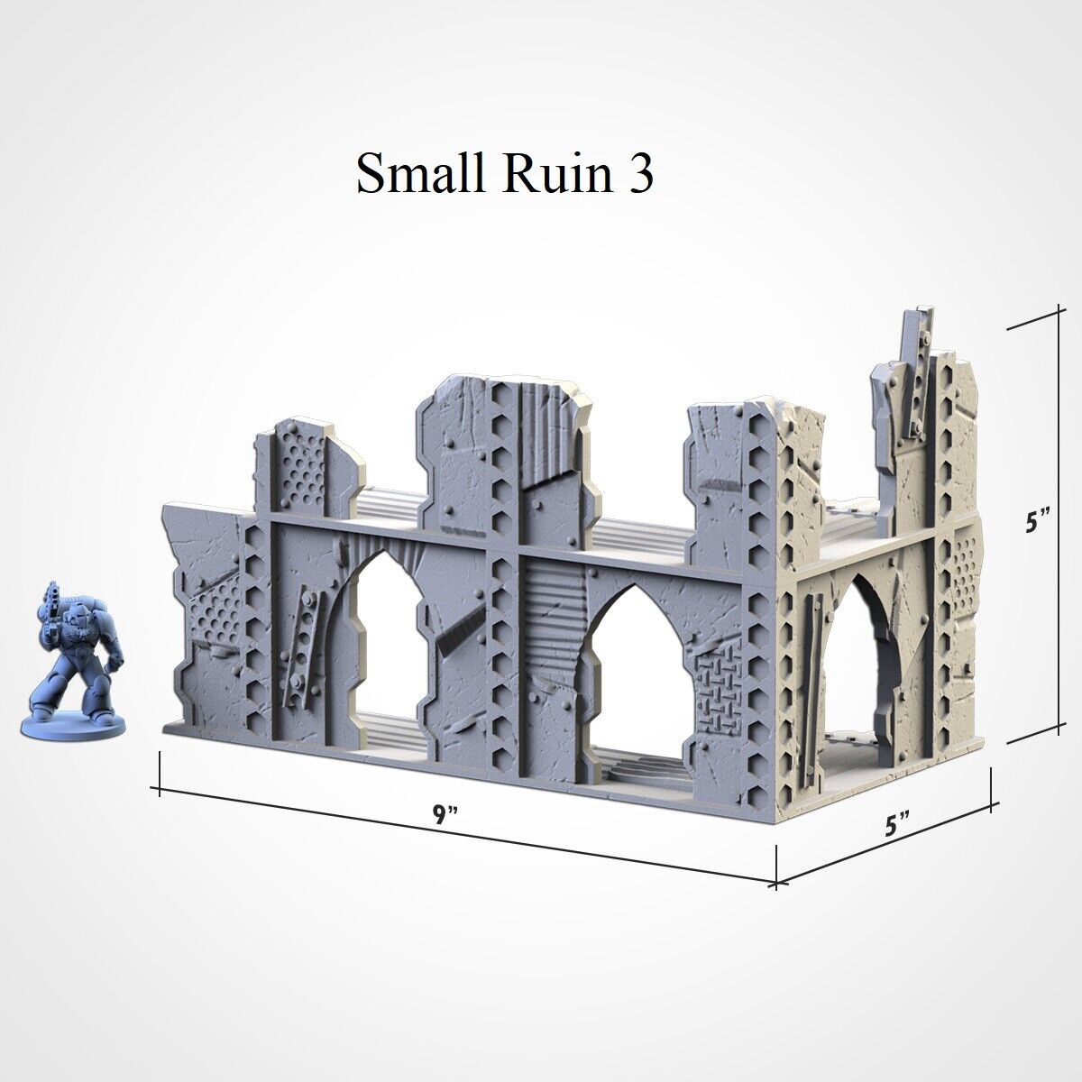 Post Apocalypse Ruins - WTC compatible competitive tabletop Terrain