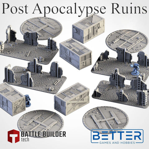 Post Apocalypse Ruins Terrain, Set 2