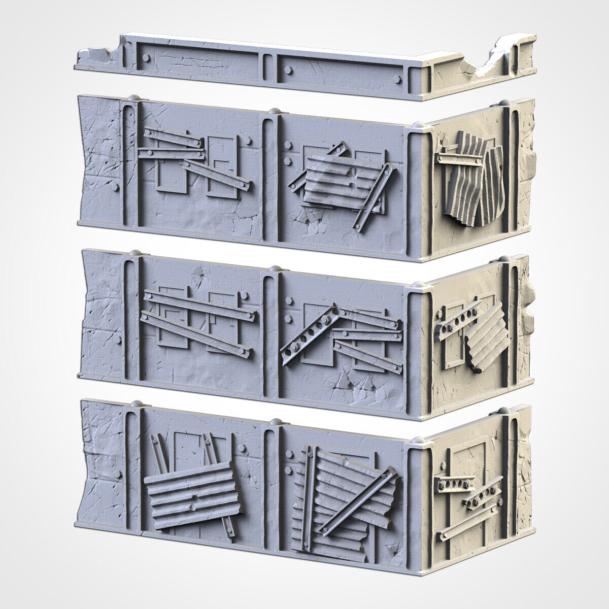 Post Apocalypse Ruins - WTC compatible competitive tabletop Terrain