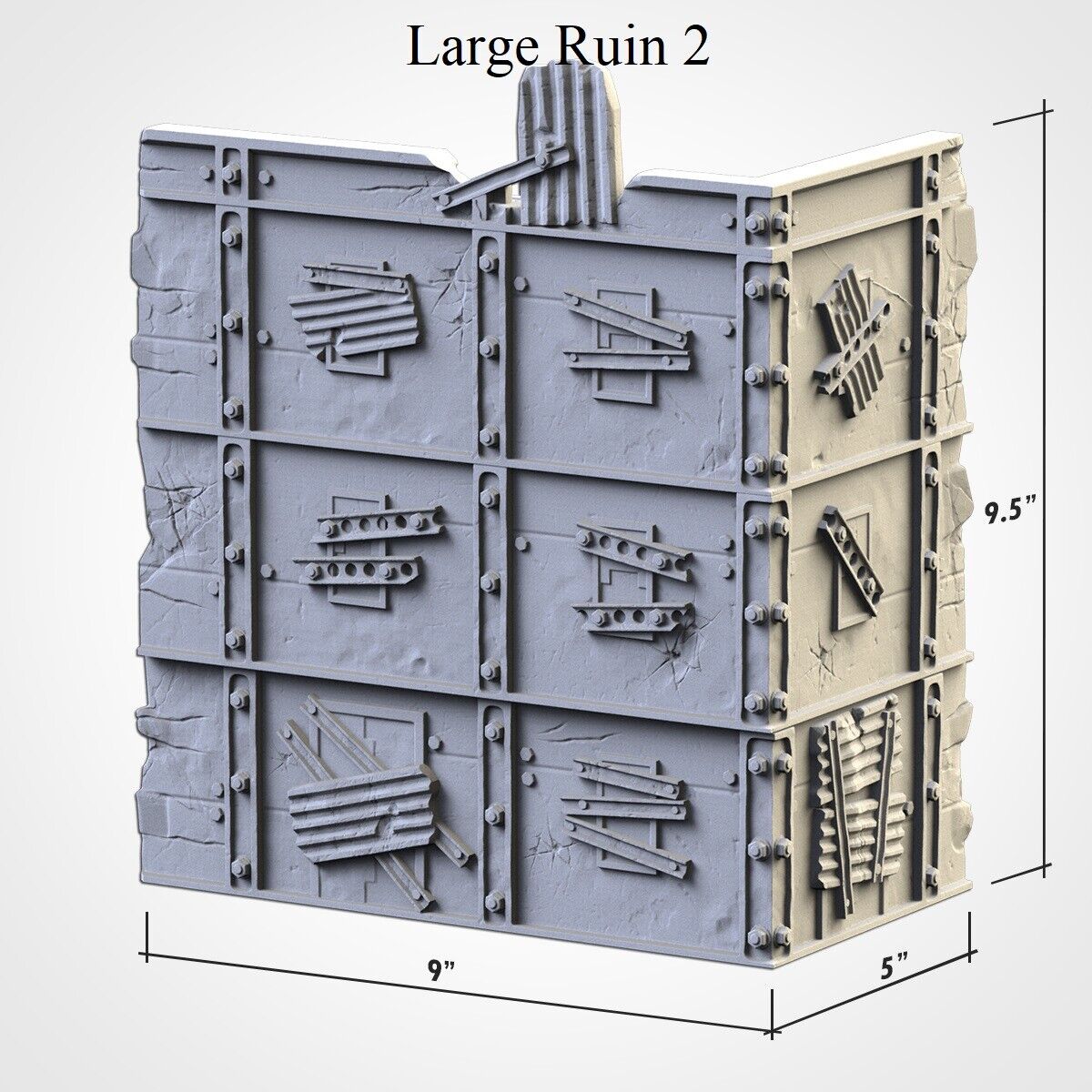 Post Apocalypse Ruins - WTC compatible competitive tabletop Terrain