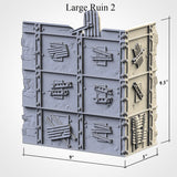 Post Apocalypse Ruins - WTC compatible competitive tabletop Terrain