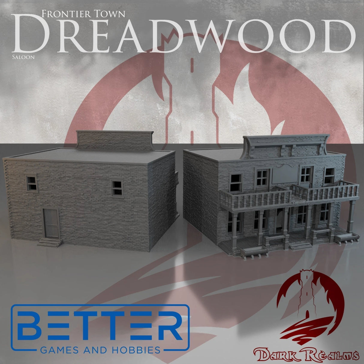 Frontier Town, Saloon - 28, 15 and 10mm Scale, for Fantasy, Historical terrain RPG