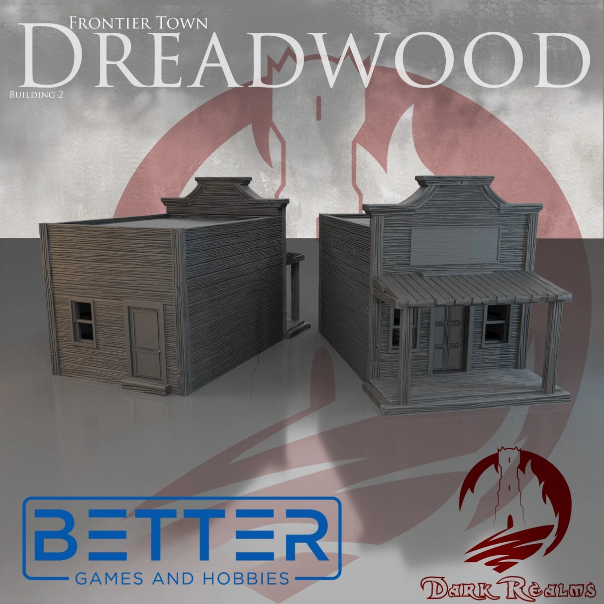 Frontier Town, Building 2 - 28, 15 and 10mm Scale, for Fantasy, Historical terrain RPG