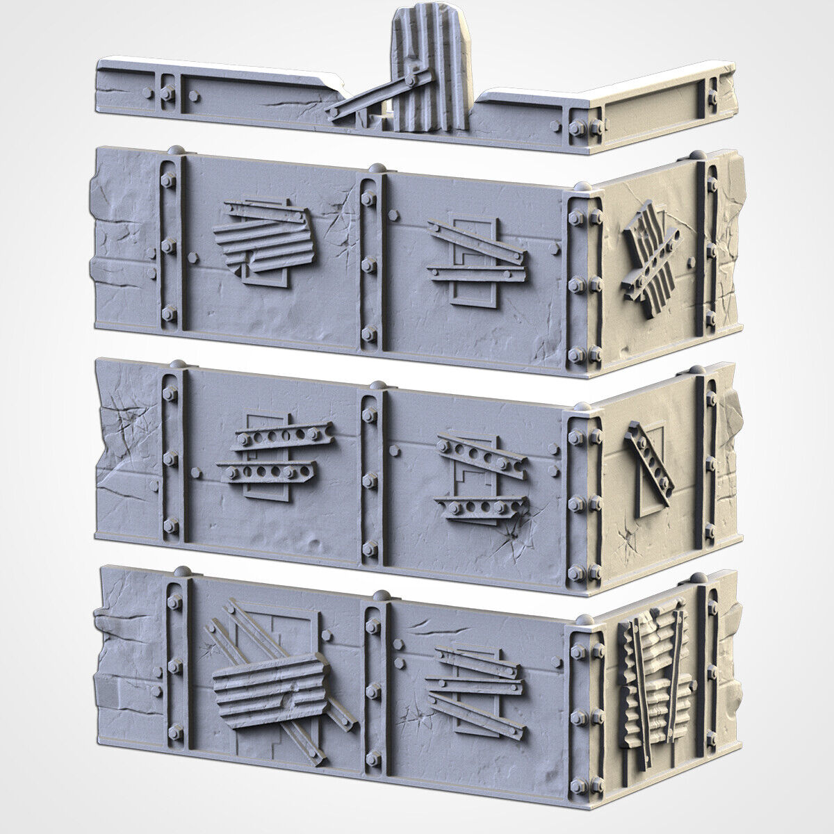 Post Apocalypse Ruins - WTC compatible competitive tabletop Terrain