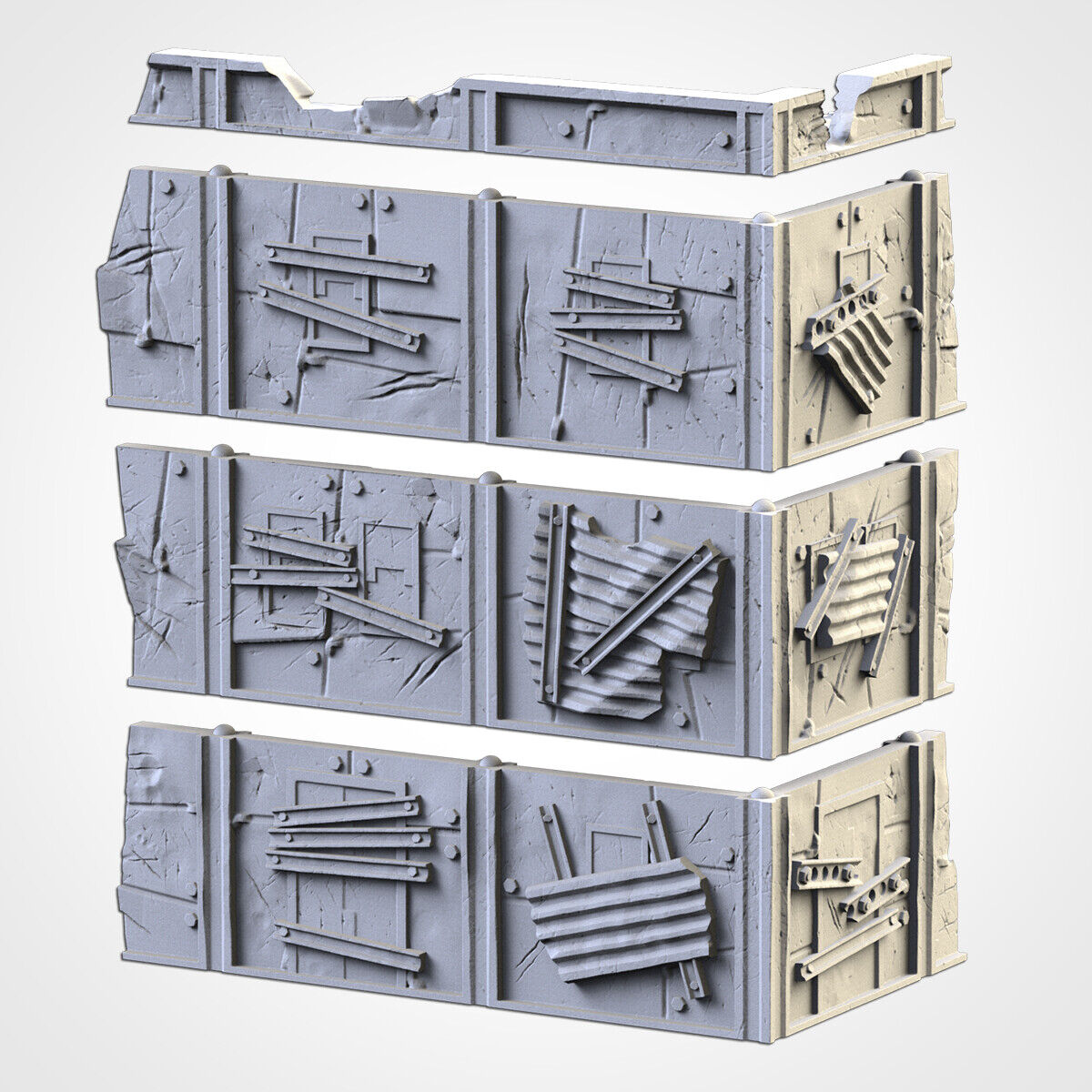 Post Apocalypse Ruins - WTC compatible competitive tabletop Terrain