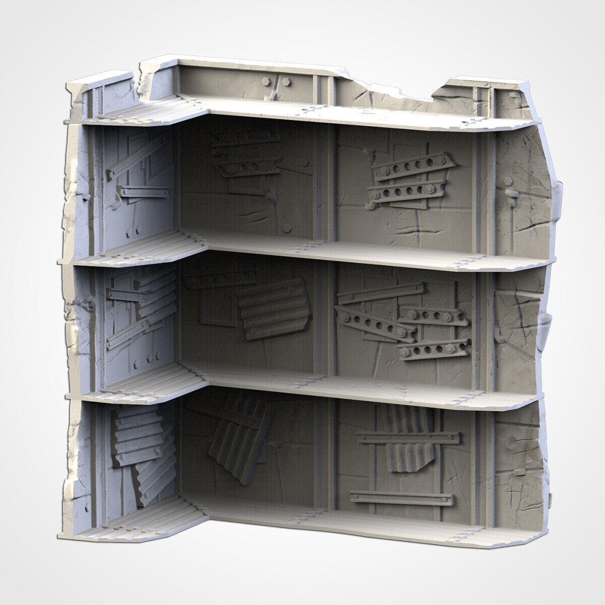 Post Apocalypse Ruins - WTC compatible competitive tabletop Terrain