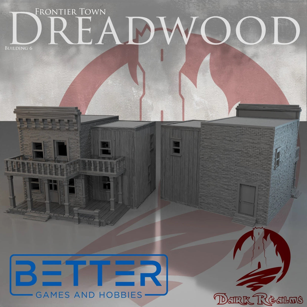 Frontier Town, Building 6 - 28, 15 or 10mm Scale, for Fantasy & Historical RPG