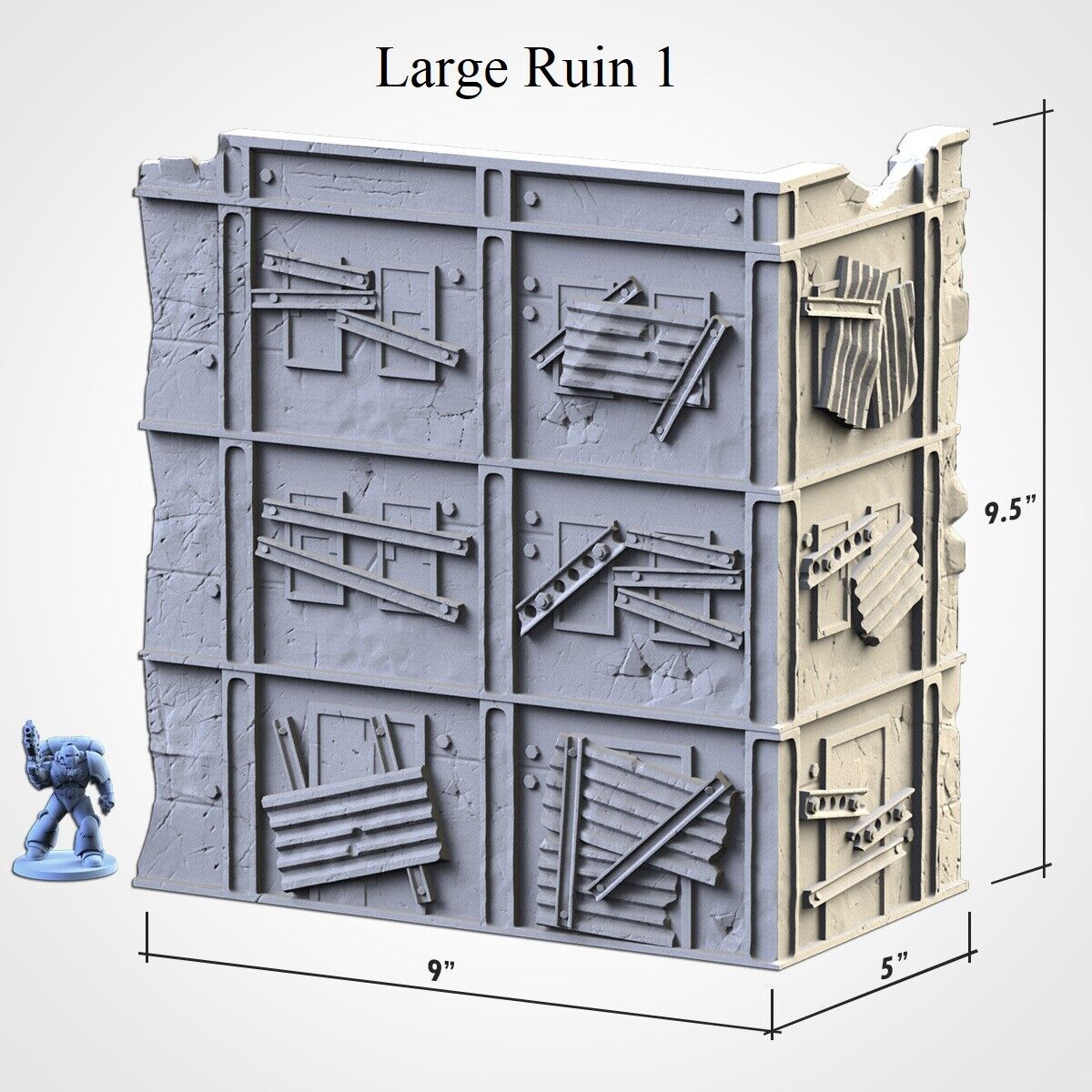 Post Apocalypse Ruins - WTC compatible competitive tabletop Terrain