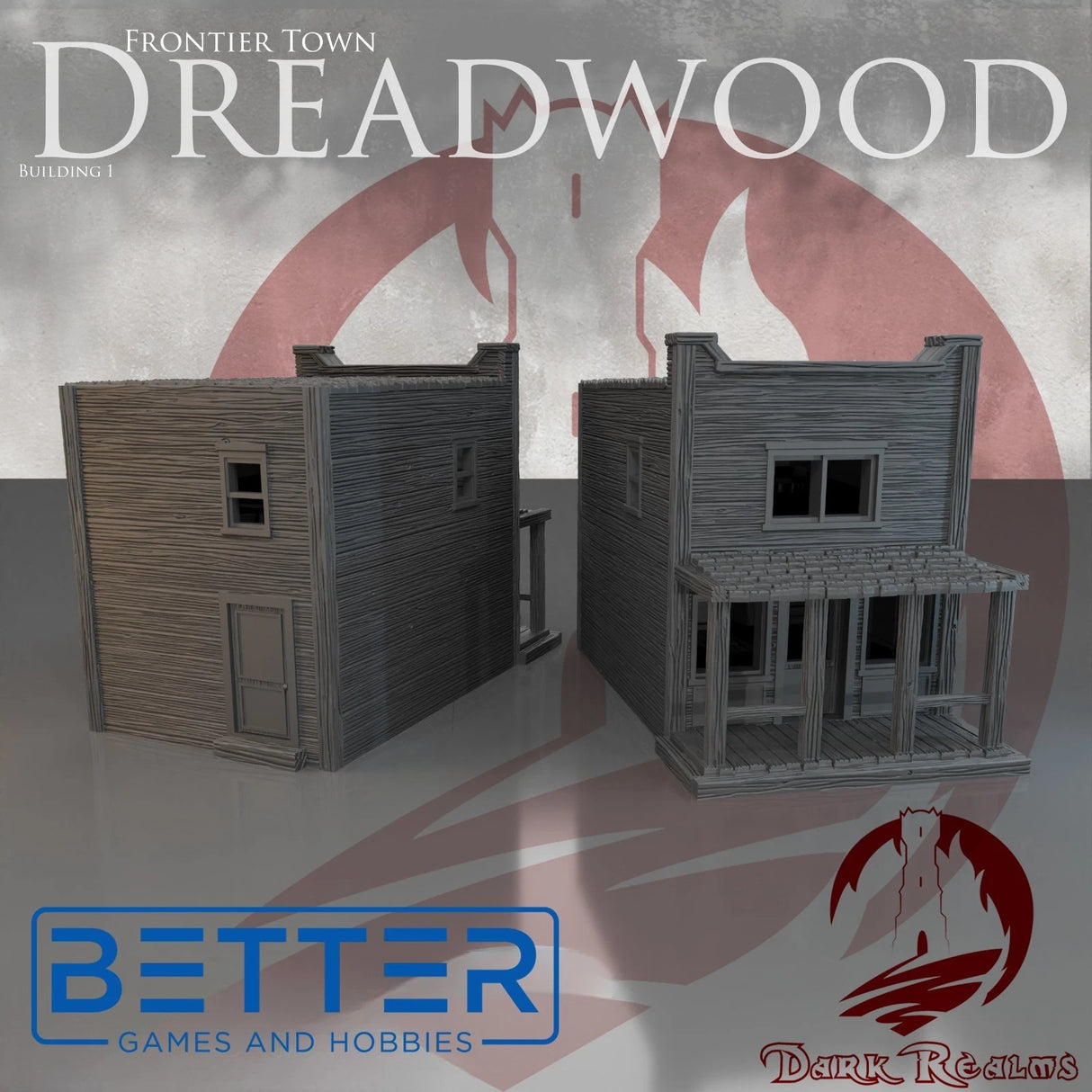 Frontier Town, Building 1 - 28, 15 and 10mm Scale, for Fantasy, Historical terrain RPG