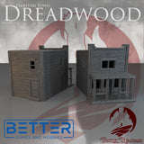 Frontier Town, Building 1 - 28, 15 and 10mm Scale, for Fantasy, Historical terrain RPG