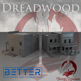 Frontier Town, Building 5 - 28, 15 and 10mm Scale, for Fantasy, Historical terrain RPG