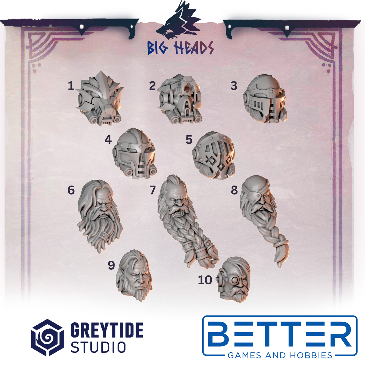 Big Heads - Primal Hounds Conversion Parts for New Termi's