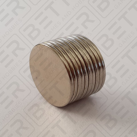 15mm x 1mm Round Rare Earth Neodymium Magnets, 10pcs