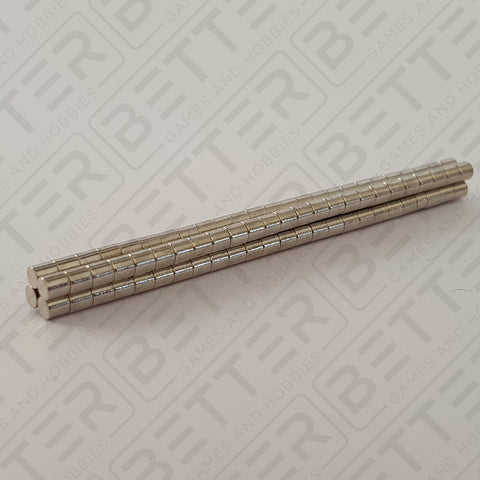 2mm x 2mm Round Rare Earth Neodymium Magnets, 100pcs