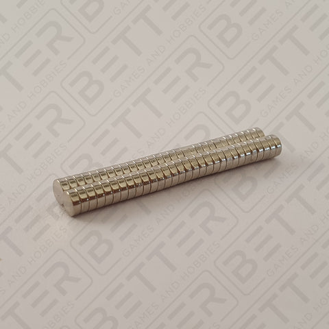 3mm x 1mm Round Rare Earth Neodymium Magnets, 60pcs