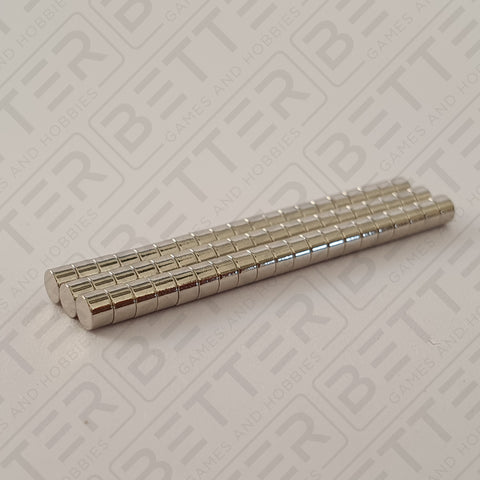 3mm x 2mm Round Rare Earth Neodymium Magnets, 60pcs