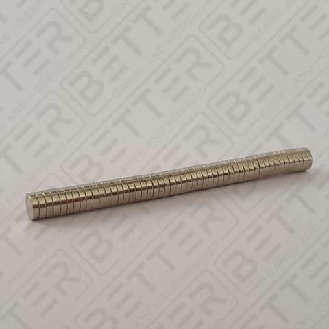 4mm x 1mm Round Rare Earth Neodymium Magnets, 50pcs
