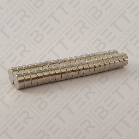 5mm x 2mm Round Rare Earth Neodymium Magnets, 40pcs