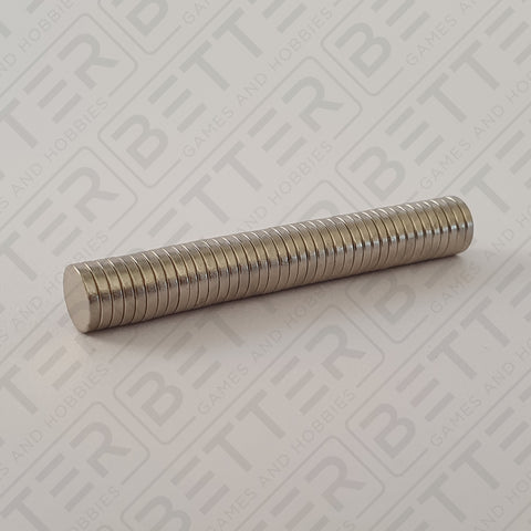 6mm x 1mm Round Rare Earth Neodymium Magnets, 40pcs