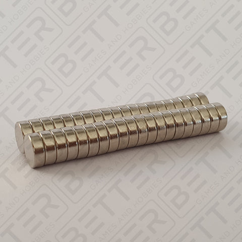 6mm x 2mm Round Rare Earth Neodymium Magnets, 40pcs