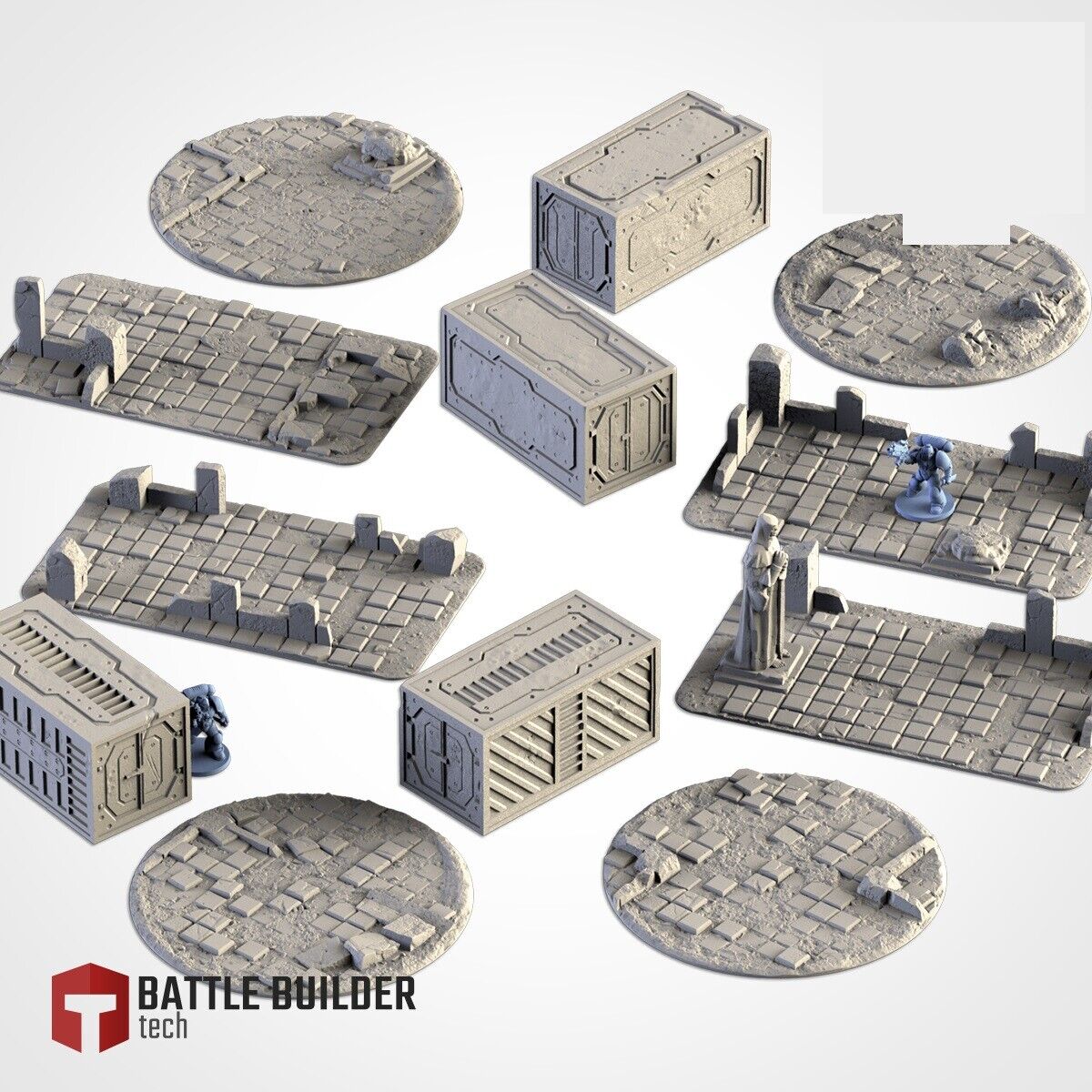 City Ruins - Set 2 WTC compatible competitive tabletop Terrain