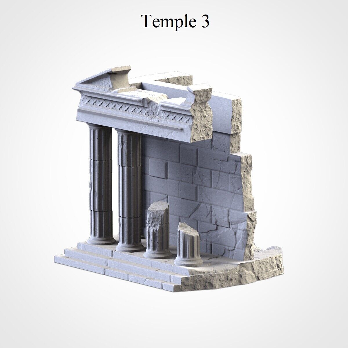 Scaley Temples Classical Temples (32, 28, 15 & 10mm Scale) Tabletop wargaming terrain ...